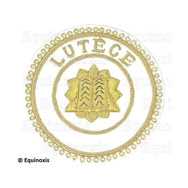 Badge / Macaron GLNF – Grande tenue provinciale – Grand Hospitalier – Lutèce – Brodé main